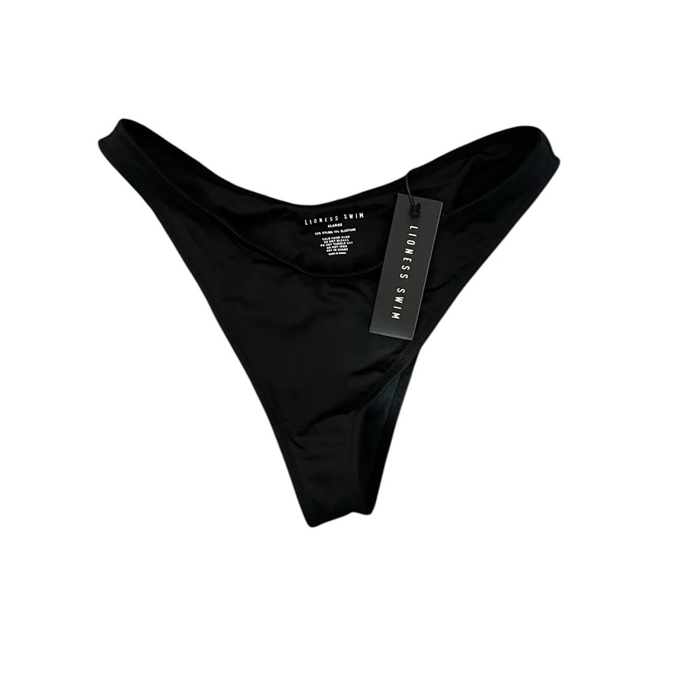 Lioness Swim Black Bikini Bottom Size XL Brand New